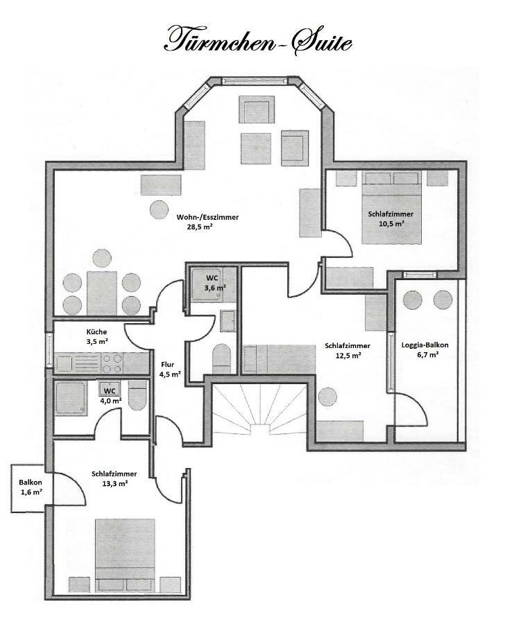 Rosenschloesschen Apartment Landkern Exterior foto